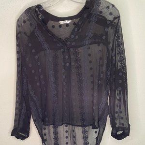 Black Lace Blouse